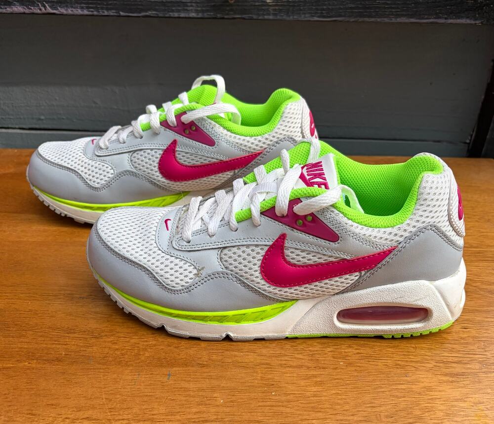 Nike Air Max Correlate Women's Size 8 White Fireberry Volt Sneakers 511417-163